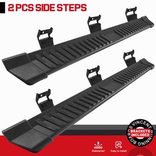 Truck Side Step 6 For 2004-2014 Ford F150 Super Crew Cab V Blk Running Board