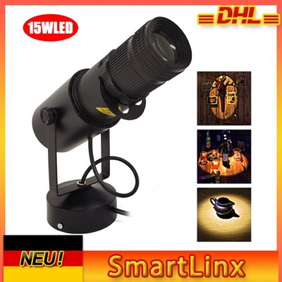 15W LED Pin Spot Punktstrahler Scheinwerfer DJ Disco Spiegelkugel Spot Beam Weiß