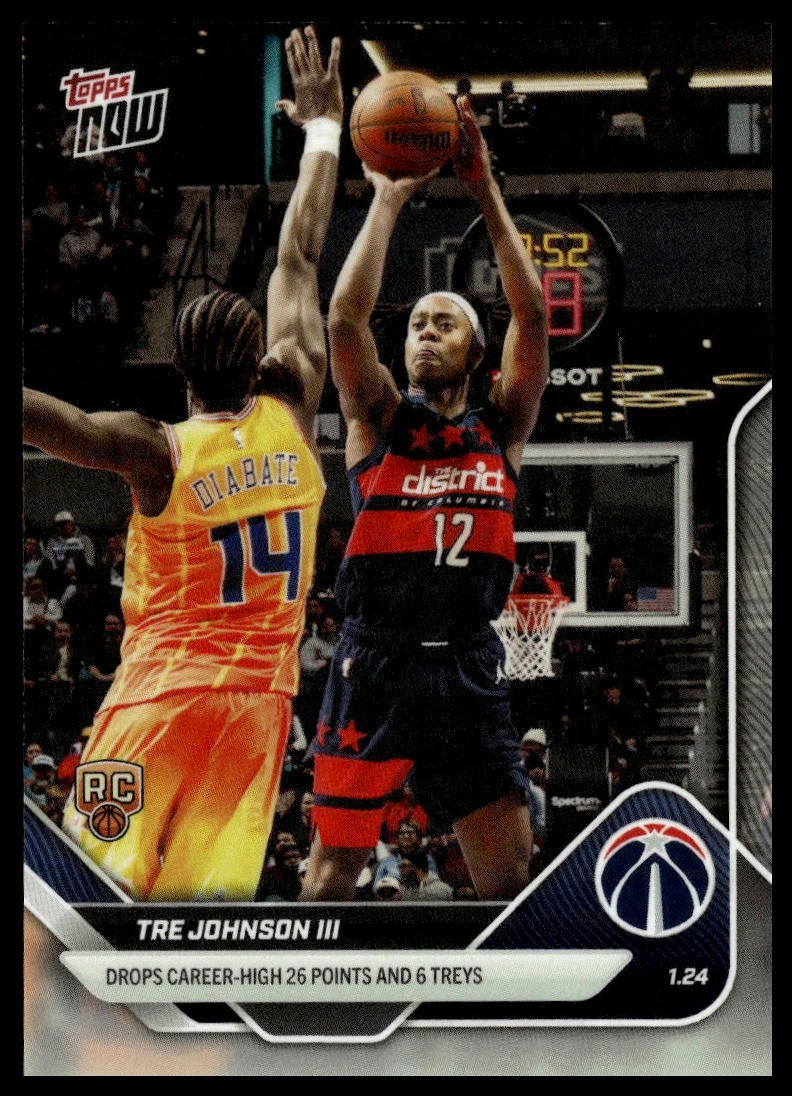 2025-26 Topps Now #140 Tre Johnson III