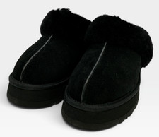 Ugg Disquette Women's Size 9 Black Platform Slippers