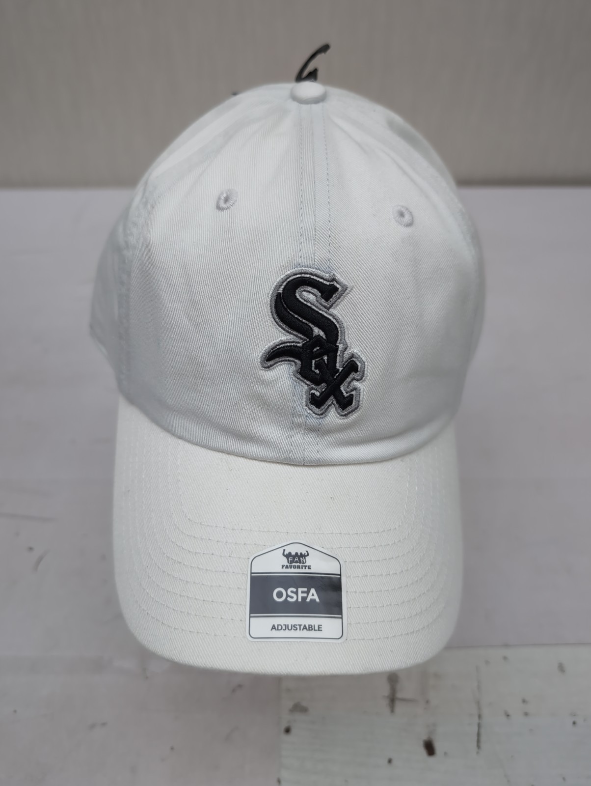 Chicago White Sox Baseball Hat White  OSFA Adjustable AM3