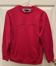 Tommy Hilfiger Red Sweatshirt With Pockets Boys Size XL NWT