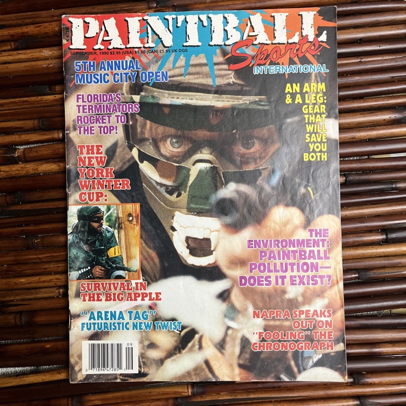 paintball sports magazine Vol. 2 No. 14 September 1990 Super Rare