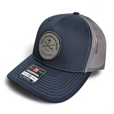 Richardson 112 Iron Sharpens Iron Christian God Christ Trucker Hat Navy USA
