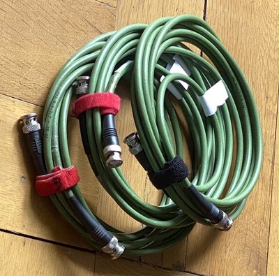 3x  3m BNC 75 Ohm 3G HD-SDI Video Kabel mit Knickschutz