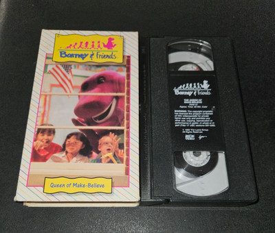 Barney : Barney & Friends - Queen Of Make Believe (VHS, 1992) Time Life Rare OOP