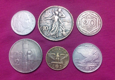 lotto 6 monete 10 Centesimi  1911 Anniversario - Buono da 2 lire 1924 - 1918