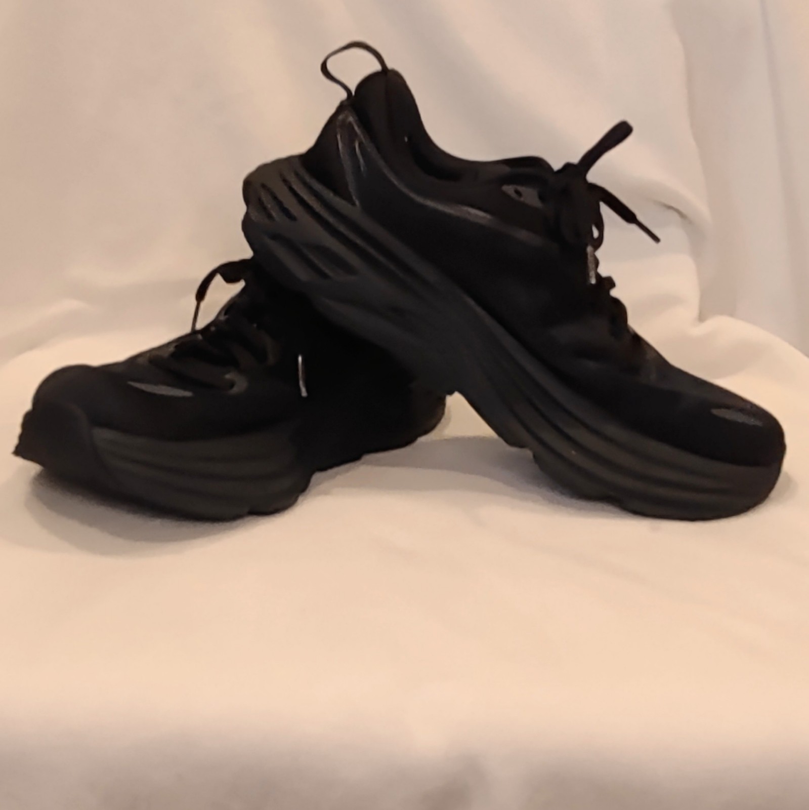 Hoka One One Bondi 8 Shoes Mens Size 7B Black Running 1127952 BBLC thumbnail 2