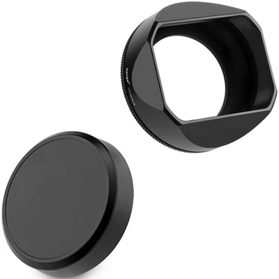 Haoge Metall Gegenlichtblende für Fujifilm XF 23mm f2.8 R WR Objektiv Schwarz