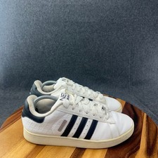 Adidas NEO Campus SK Hombres Blanco Negro Cuero Tenis Talla 9.5 ART U45627