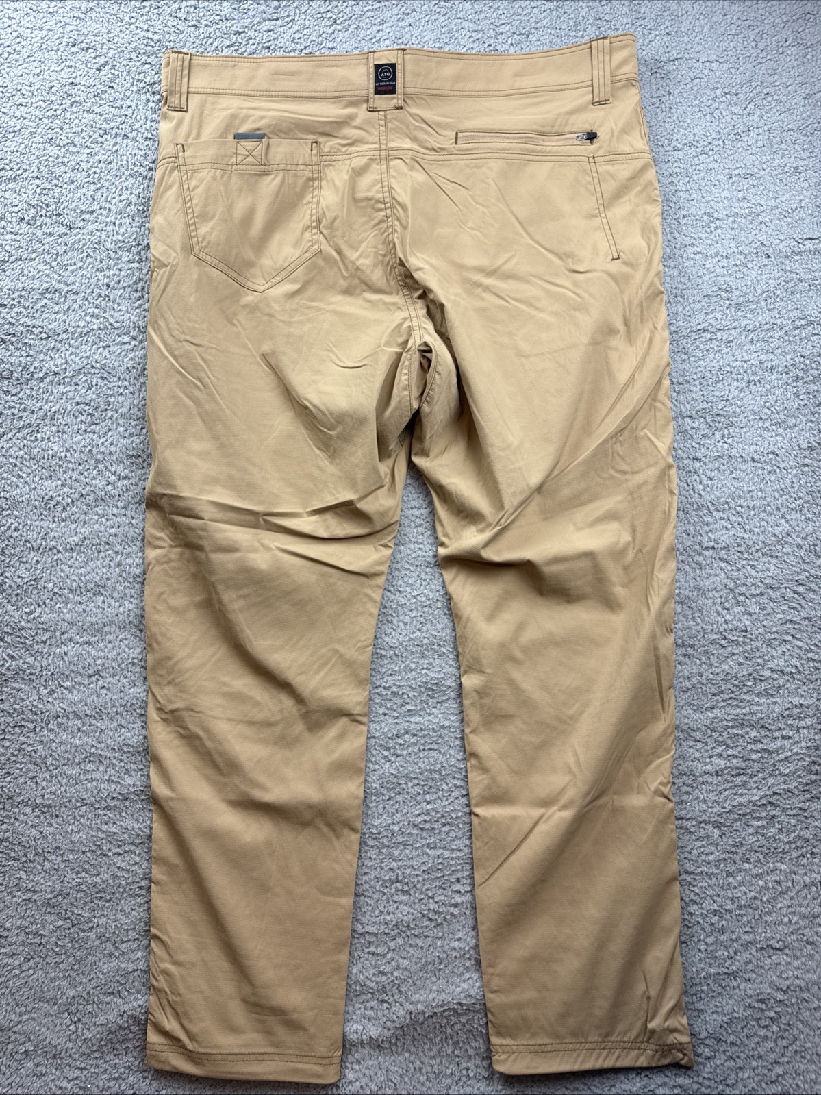 Wrangler ATG All Terrain Gear Pants Mens 40x30 Khaki Nylon Hiking Outdoor
