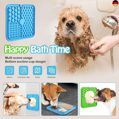 Schleckmatte Hund, Premium Leckmatte Hund mit Saugnapf für Linderung von - Bild 3 von 6