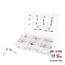 60-Piece AGC Glass Fuse Assortment Kit W5375&mdash;10 each of 5a, 10a