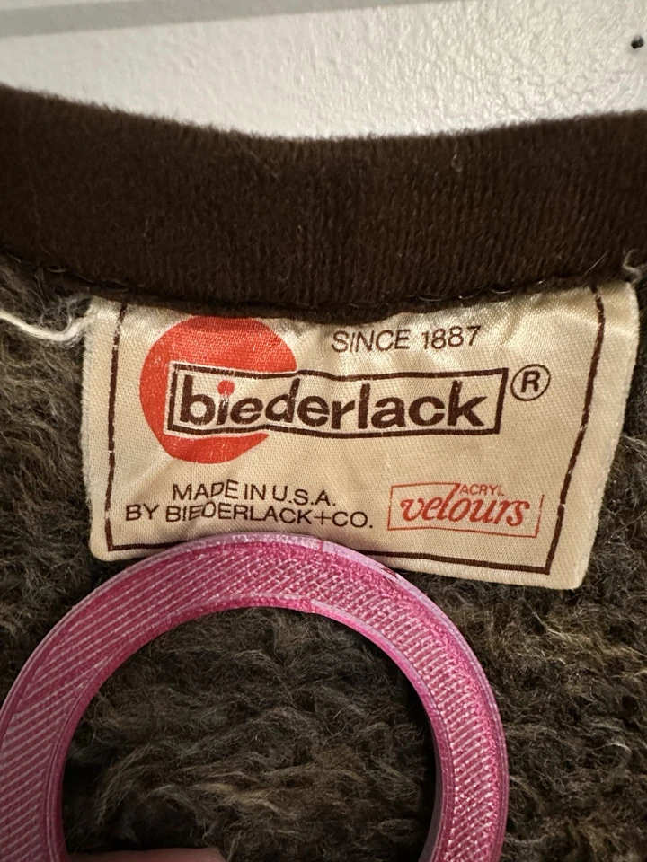 Manta de laboratorio reversible Biederlack perro labrador 72" x 56" marrón crema tostado Sara Foto 3 de 4