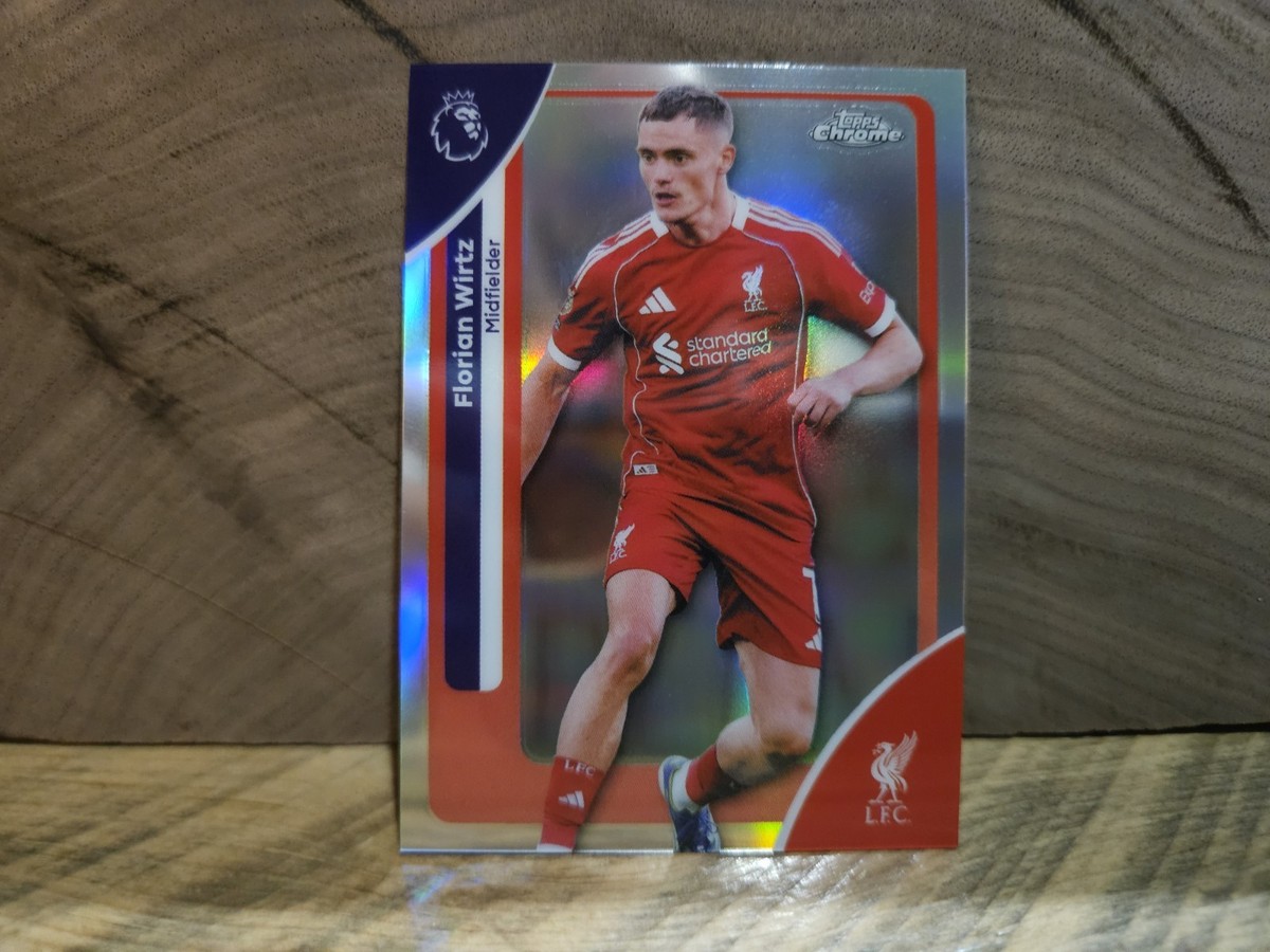 2026 Topps Chrome Premier League Liverpool Florian Wirtz Refractor