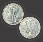 1940 S  Walking Liberty Half Dollar - 90% Silver - Very Fine Condition