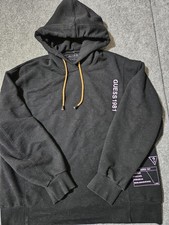 Guess Established 1981 Los Angeles California Black Pullover Hoodie Size L