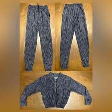 Women Dark Gray Hoodie and Jogger Set Size S 0346 