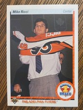 1990-91 Upper Deck #355 Mike Ricci RC Flyers