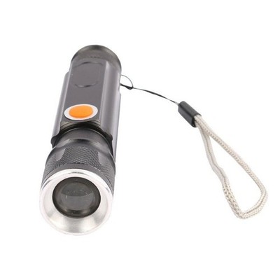 Magnetische USB wiederaufladbare Taschenlampe mit Dual Lichtquelle und Zoomfunkt