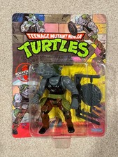 TMNT Rocksteady 1988 Unpunched MOC MOSC 5009 Ninja Turtles Playmates