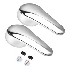 2Pcs Faucet Lever Handle,40mm Cartridge Single Metal Lever Handle Replacement