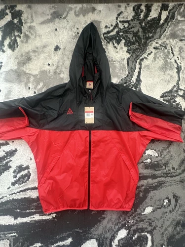 Veste légère zippée Nike ACG, rouge/noir taille L Supreme Bred X
