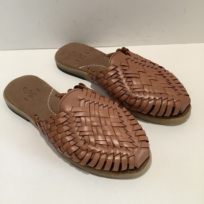 SOLS Anita 2.0 Tawny Burch Womens Size 9.5M Authentic Mexican Huarache Mules New