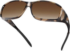 Fit over Wrap Sunglasses Polarized Lens Wear over Eyeglasses 100 UV Protection