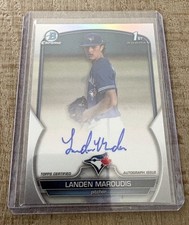 2023 Bowman Chrome Landen Maroudis Toronto Blue Jays Refractor Auto /499