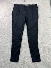 Avia Pants Womens Large Black Athletic High Rise Leggings Mesh Panels RH6W968A