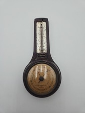 Vintage Retro Airguide Wall Mounted Barometer Thermometer Untested Sold As-Is