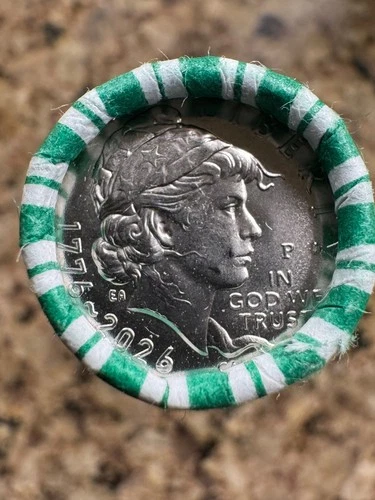 (1 Roll) 1776-2026 P MINT SemiQ Dime  10C UNCIRCULATED Bank Wrapped Roll