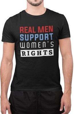 Real Man Support Damen T-Shirt rechts erstaunlich Tumblr Neuheit