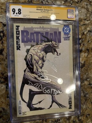 Absolute Batman #15 CGC SS 9.8 1st Print SIGNED Scott Snyder&Nick Dragotta &Jock