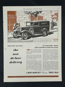 Magazine Ad* - 1931 - Chevrolet Trucks