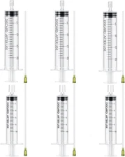 Geiserailie 6 Packs Perfume Refill Tools Kit with Soft 10ml,20ml, Clear 