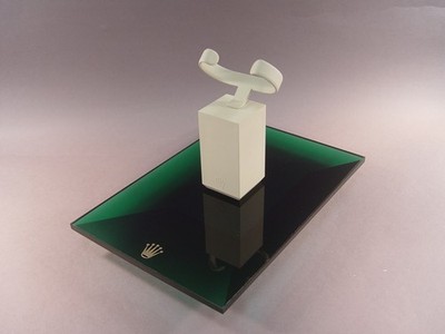 149442: Rolex Display, Original, Vorlagebrett, Acryl grün, Watchstand, SET