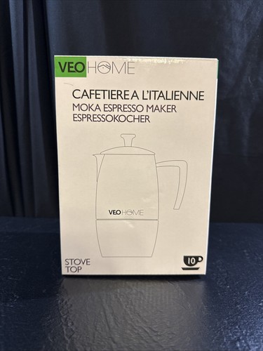 VeoHome Cafetière A L’Italienne Moka 10 Cup Stove Top Espresso Maker - Picture 12 of 16