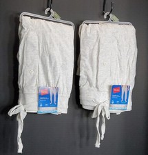 NWT HANES COMFORT FLEX FIT MEN'S KNIT SLEEP PANTS X-LARGE GRAY HEATHER SET 2 