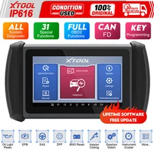 XTOOL USED IP616 All Systems Diagnostic Scanner Auto OBD2 Key Coding Tool CANFD