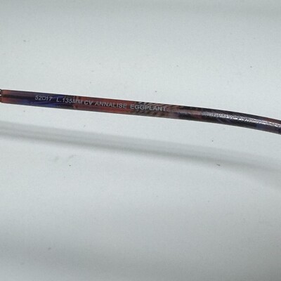 BCBGMAXAZRIA Annalise Eggplant Eyeglasses Frame 52-17-135mm  display picture 3