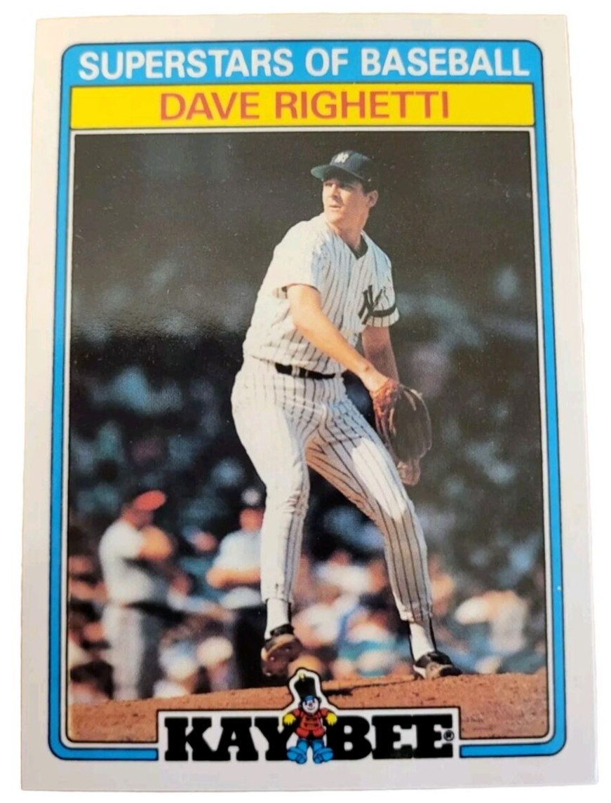1987 Topps Kay-Bee Superstars of Baseball DAVE RIGHETTI #27 Yankees Card (C5