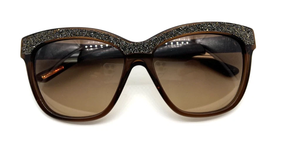 GAFAS DE SOL AUTÉNTICAS GGUESS BY MARCIANO GM729 50F MARRÓN OSCURO BRILLO 57 - 15 Foto 4 de 4