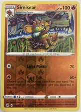 Pokemon - Simisear - 038/264 - REVERSE HOLO - FUSION STRIKE -NM/M -New