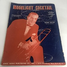 1941 Moonlight Cocktail Kim Gannon Glenn Miller Orchestra Vintage Sheet Music