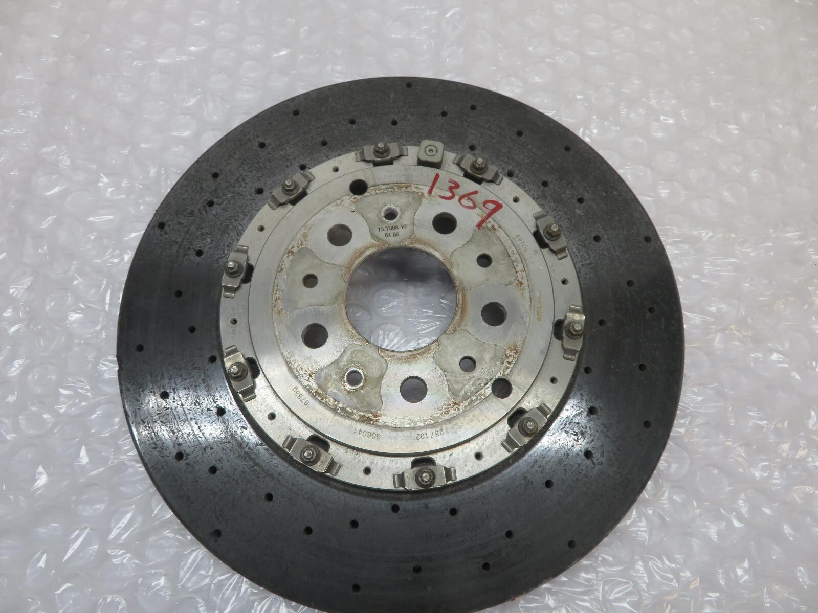 2010 FERRARI CALIFORNIA Right Rear Brake rotor carbon ceramic OEM 257102