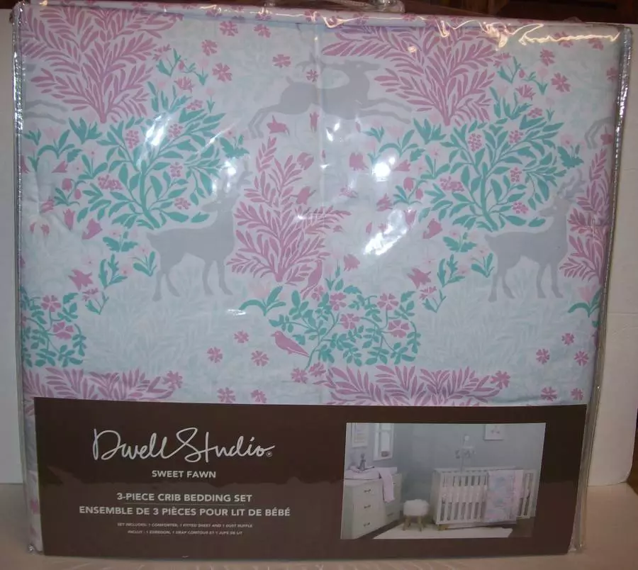 Fawn crib clearance bedding