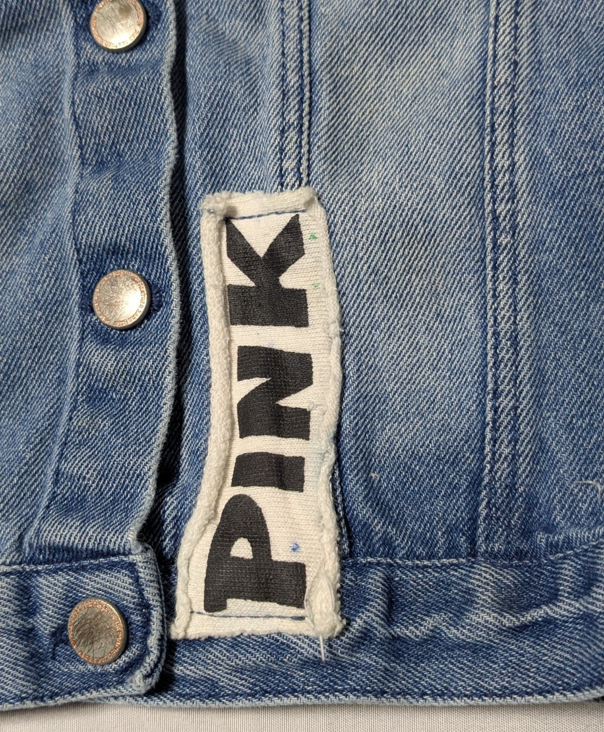 ZARA BABY GIRL x PINK PANTHER Toddlers 3/4 Removable Terry Hood Denim Jacket thumbnail 7