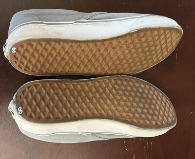 Vans Slip On Shoes Size 6 Men 7.5 Women Color Gray. In Great  display picture 1